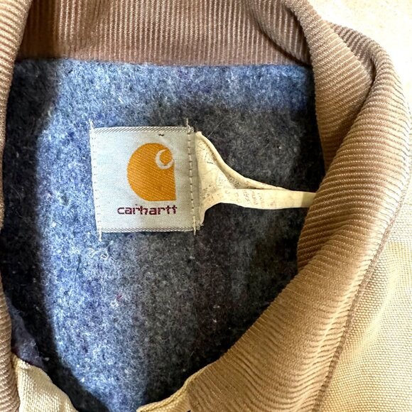 Vintage Carhartt Detroit Chore Jacket Size 44 – Blanket Lined, Distressed Workwe - Picture 12 of 12